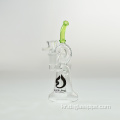 2022 New Bubbler Wholesale Hockah Borocilicate Herb Water Pipe Recycler Glass